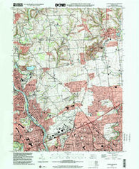 Catasauqua Pennsylvania Historical topographic map, 1:24000 scale, 7.5 X 7.5 Minute, Year 1999