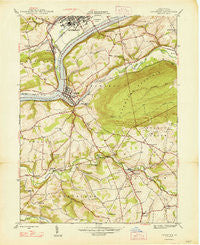 Catawissa Pennsylvania Historical topographic map, 1:24000 scale, 7.5 X 7.5 Minute, Year 1947