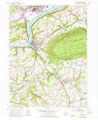 Catawissa Pennsylvania Historical topographic map, 1:24000 scale, 7.5 X 7.5 Minute, Year 1955