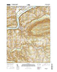 Catawissa Pennsylvania Current topographic map, 1:24000 scale, 7.5 X 7.5 Minute, Year 2016