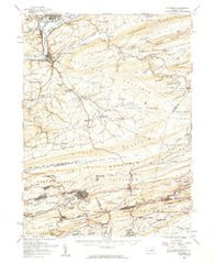 Catawissa Pennsylvania Historical topographic map, 1:62500 scale, 15 X 15 Minute, Year 1955