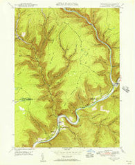 Cedar Run Pennsylvania Historical topographic map, 1:24000 scale, 7.5 X 7.5 Minute, Year 1946