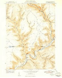 Cedar Run Pennsylvania Historical topographic map, 1:24000 scale, 7.5 X 7.5 Minute, Year 1948