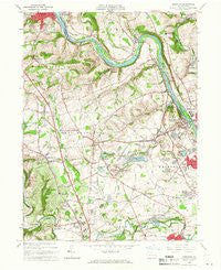 Cementon Pennsylvania Historical topographic map, 1:24000 scale, 7.5 X 7.5 Minute, Year 1964