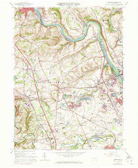 Cementon Pennsylvania Historical topographic map, 1:24000 scale, 7.5 X 7.5 Minute, Year 1964