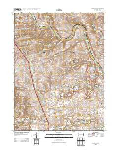 Cementon Pennsylvania Historical topographic map, 1:24000 scale, 7.5 X 7.5 Minute, Year 2013
