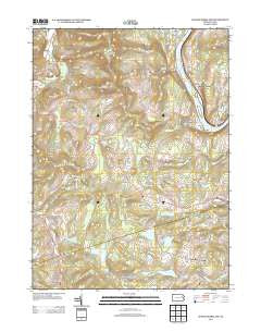 Center Moreland Pennsylvania Historical topographic map, 1:24000 scale, 7.5 X 7.5 Minute, Year 2013