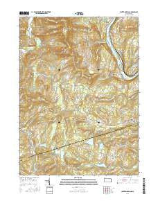 Center Moreland Pennsylvania Current topographic map, 1:24000 scale, 7.5 X 7.5 Minute, Year 2016
