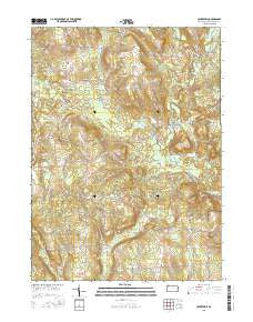 Centerville Pennsylvania Current topographic map, 1:24000 scale, 7.5 X 7.5 Minute, Year 2016