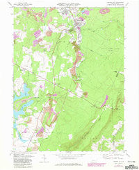 Central City Pennsylvania Historical topographic map, 1:24000 scale, 7.5 X 7.5 Minute, Year 1971