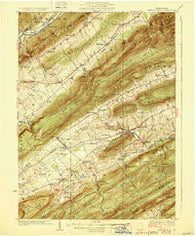 Centre Hall Pennsylvania Historical topographic map, 1:62500 scale, 15 X 15 Minute, Year 1929