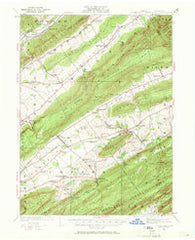 Centre Hall Pennsylvania Historical topographic map, 1:62500 scale, 15 X 15 Minute, Year 1924