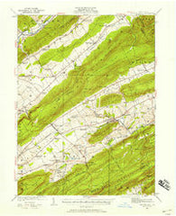 Centre Hall Pennsylvania Historical topographic map, 1:62500 scale, 15 X 15 Minute, Year 1924