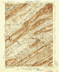 Centre Hall Pennsylvania Historical topographic map, 1:62500 scale, 15 X 15 Minute, Year 1929