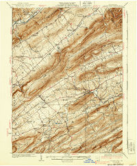 Centre Hall Pennsylvania Historical topographic map, 1:62500 scale, 15 X 15 Minute, Year 1929