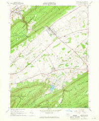 Centre Hall Pennsylvania Historical topographic map, 1:24000 scale, 7.5 X 7.5 Minute, Year 1966