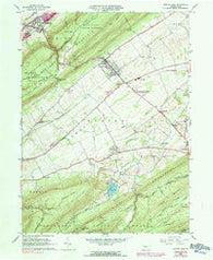 Centre Hall Pennsylvania Historical topographic map, 1:24000 scale, 7.5 X 7.5 Minute, Year 1966