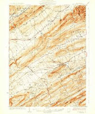 Centre Hall Pennsylvania Historical topographic map, 1:62500 scale, 15 X 15 Minute, Year 1929