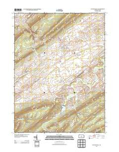 Centre Hall Pennsylvania Historical topographic map, 1:24000 scale, 7.5 X 7.5 Minute, Year 2013