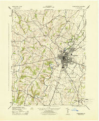 Chambersburg Pennsylvania Historical topographic map, 1:31680 scale, 7.5 X 7.5 Minute, Year 1944