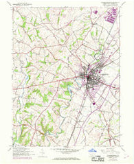Chambersburg Pennsylvania Historical topographic map, 1:24000 scale, 7.5 X 7.5 Minute, Year 1944