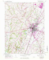 Chambersburg Pennsylvania Historical topographic map, 1:24000 scale, 7.5 X 7.5 Minute, Year 1944