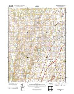 Chambersburg Pennsylvania Historical topographic map, 1:24000 scale, 7.5 X 7.5 Minute, Year 2013