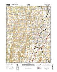 Chambersburg Pennsylvania Current topographic map, 1:24000 scale, 7.5 X 7.5 Minute, Year 2016