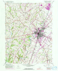 Chambersburg Pennsylvania Historical topographic map, 1:24000 scale, 7.5 X 7.5 Minute, Year 1944