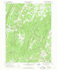 Chaneysville Pennsylvania Historical topographic map, 1:24000 scale, 7.5 X 7.5 Minute, Year 1968