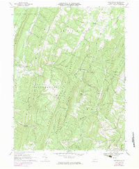 Chaneysville Pennsylvania Historical topographic map, 1:24000 scale, 7.5 X 7.5 Minute, Year 1968