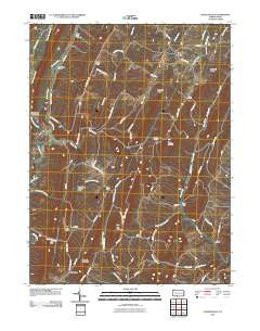 Chaneysville Pennsylvania Historical topographic map, 1:24000 scale, 7.5 X 7.5 Minute, Year 2010