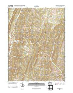 Chaneysville Pennsylvania Historical topographic map, 1:24000 scale, 7.5 X 7.5 Minute, Year 2013