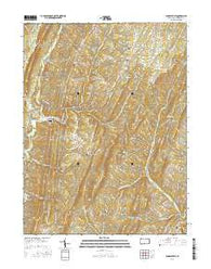 Chaneysville Pennsylvania Current topographic map, 1:24000 scale, 7.5 X 7.5 Minute, Year 2016