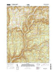 Cherry Flats Pennsylvania Current topographic map, 1:24000 scale, 7.5 X 7.5 Minute, Year 2016