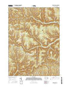 Cherry Springs Pennsylvania Current topographic map, 1:24000 scale, 7.5 X 7.5 Minute, Year 2016