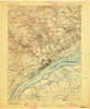Chester Pennsylvania Historical topographic map, 1:62500 scale, 15 X 15 Minute, Year 1898