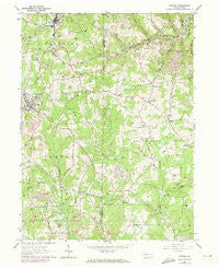 Chicora Pennsylvania Historical topographic map, 1:24000 scale, 7.5 X 7.5 Minute, Year 1964