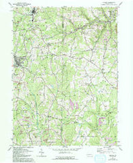 Chicora Pennsylvania Historical topographic map, 1:24000 scale, 7.5 X 7.5 Minute, Year 1964