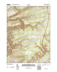 Christmans Pennsylvania Historical topographic map, 1:24000 scale, 7.5 X 7.5 Minute, Year 2013