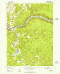 Clarendon Pennsylvania Historical topographic map, 1:24000 scale, 7.5 X 7.5 Minute, Year 1954