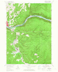 Clarendon Pennsylvania Historical topographic map, 1:24000 scale, 7.5 X 7.5 Minute, Year 1954