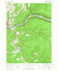 Clarendon Pennsylvania Historical topographic map, 1:24000 scale, 7.5 X 7.5 Minute, Year 1954