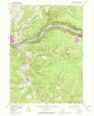 Clarendon Pennsylvania Historical topographic map, 1:24000 scale, 7.5 X 7.5 Minute, Year 1954
