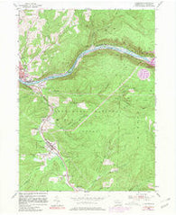 Clarendon Pennsylvania Historical topographic map, 1:24000 scale, 7.5 X 7.5 Minute, Year 1954