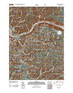 Clarendon Pennsylvania Historical topographic map, 1:24000 scale, 7.5 X 7.5 Minute, Year 2011