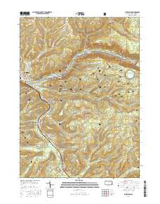 Clarendon Pennsylvania Current topographic map, 1:24000 scale, 7.5 X 7.5 Minute, Year 2016