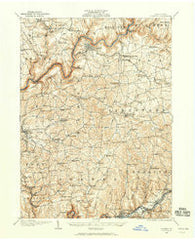 Clarion Pennsylvania Historical topographic map, 1:62500 scale, 15 X 15 Minute, Year 1906