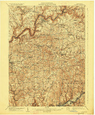 Clarion Pennsylvania Historical topographic map, 1:62500 scale, 15 X 15 Minute, Year 1907