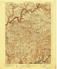 Clarion Pennsylvania Historical topographic map, 1:62500 scale, 15 X 15 Minute, Year 1907